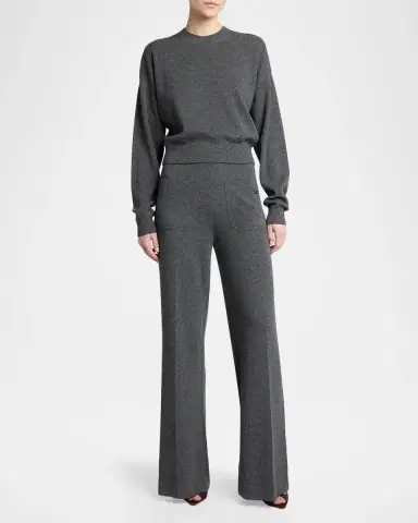 Victoria Beckham Wool-Blend Crewneck Sweater | Thumbnail 2