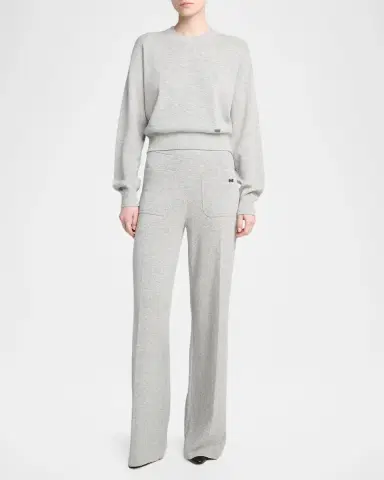 Victoria Beckham Wool-Blend Crewneck Sweater | Thumbnail 2