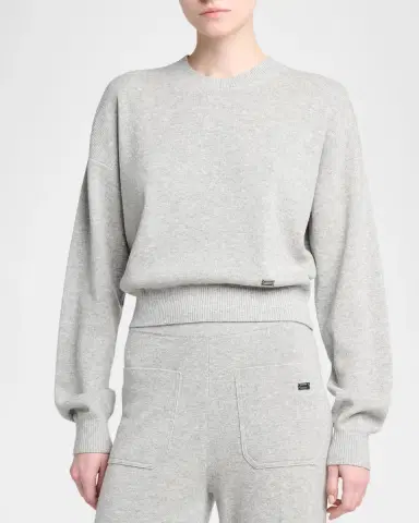 Victoria Beckham Wool-Blend Crewneck Sweater | Thumbnail 4