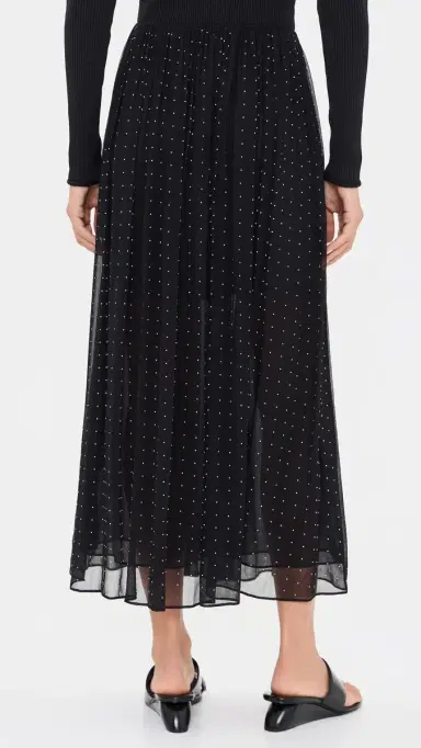 Vince Heat et Dot Gathered Skirt Black | Thumbnail 3 Vince Heat et Dot Gathered Skirt Black | Thumbnail 3