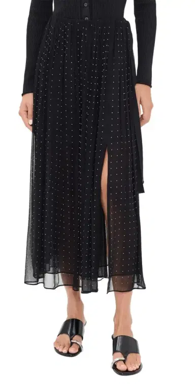 Vince Heat et Dot Gathered Skirt Black | Thumbnail 1 Vince Heat et Dot Gathered Skirt Black | Thumbnail 1