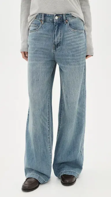 BLANKNYC Lead The Way Low Baggy Jeans Medium Indigo | Thumbnail 2