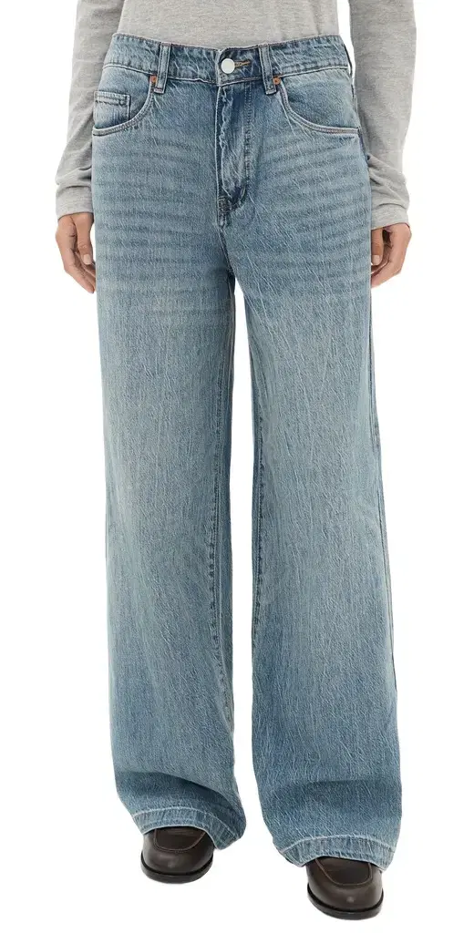 BLANKNYC Lead The Way Low Baggy Jeans Medium Indigo
