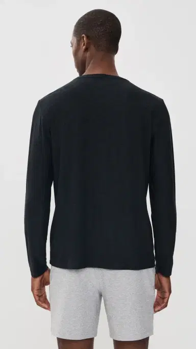 Beyond Yoga Always Beyond Long Sleeve Crew 2.0 Darkest Night | Thumbnail 4