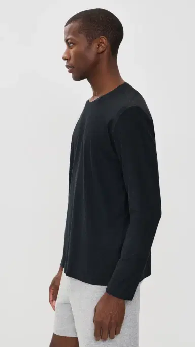 Beyond Yoga Always Beyond Long Sleeve Crew 2.0 Darkest Night | Thumbnail 5