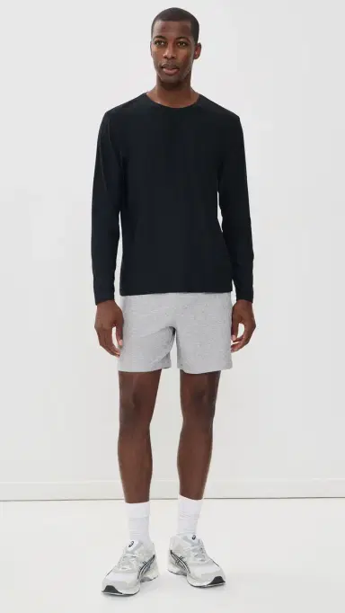 Beyond Yoga Always Beyond Long Sleeve Crew 2.0 Darkest Night | Thumbnail 6