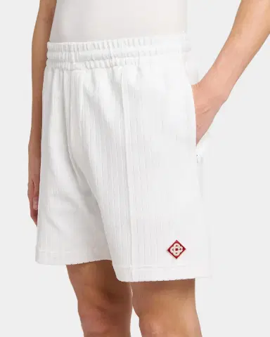Casablanca Velour Rib-Knit Shorts | Thumbnail 4
