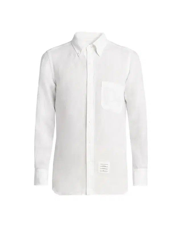 Thom Browne Men's Linen Garment Dyed Button-Down Shirt