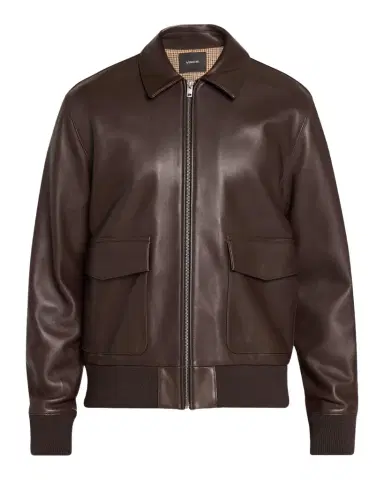Vince Men's Leather Aviator Bomber Jacket | Thumbnail 1
