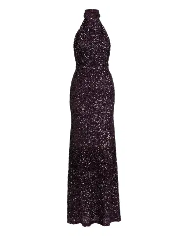 Silvia Tcherassi Dido Sequined Halter Trumpet Gown | Thumbnail 1 Silvia Tcherassi Dido Sequined Halter Trumpet Gown | Thumbnail 1