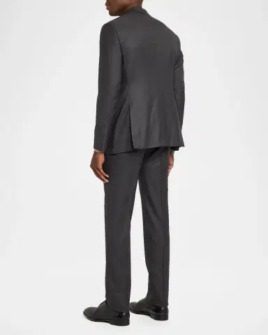 Giorgio Armani Men's Soft Line Wool Micro-Check Single-Breasted Sport Coat | Thumbnail 3