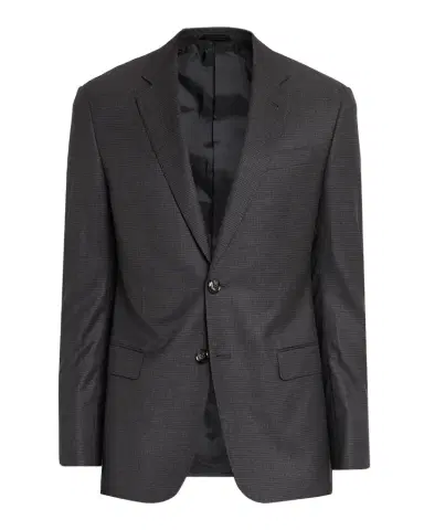 Giorgio Armani Men's Soft Line Wool Micro-Check Single-Breasted Sport Coat | Thumbnail 1