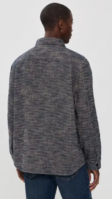 Billy Reid Herringbone CPO Overshirt | Thumbnail 3 Billy Reid Herringbone CPO Overshirt | Thumbnail 3