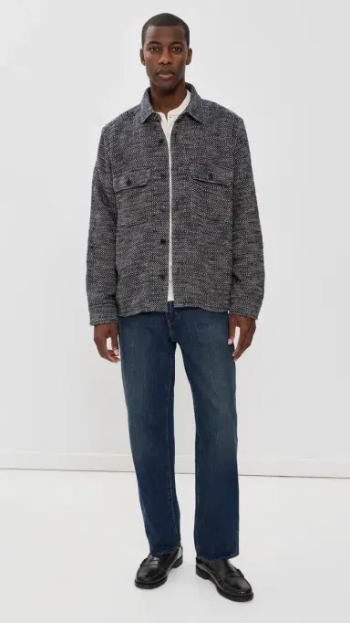 Billy Reid Herringbone CPO Overshirt | Thumbnail 5 Billy Reid Herringbone CPO Overshirt | Thumbnail 5
