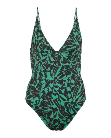 Ulla Johnson Alba Deep V One-Piece Swimsuit | Thumbnail 1