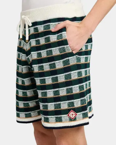 Casablanca Mosaic Cotton Knit Shorts | Thumbnail 5 Casablanca Mosaic Cotton Knit Shorts | Thumbnail 5