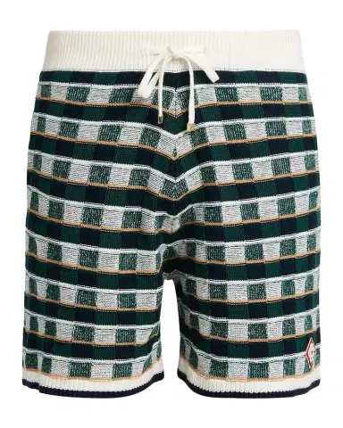 Casablanca Mosaic Cotton Knit Shorts | Thumbnail 1 Casablanca Mosaic Cotton Knit Shorts | Thumbnail 1