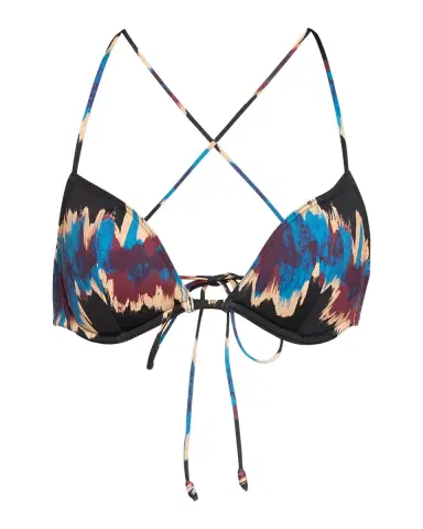Ulla Johnson Floria Ikat Tie Bikini Top | Thumbnail 2