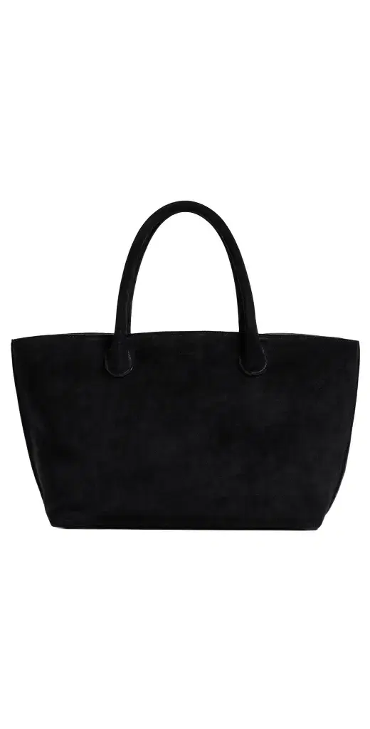 LIÉ STUDIO The Grace Tote Black Suede One Size
