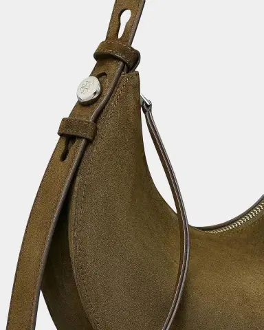 Tory Burch Romy Suede Half Moon Bag | Thumbnail 4