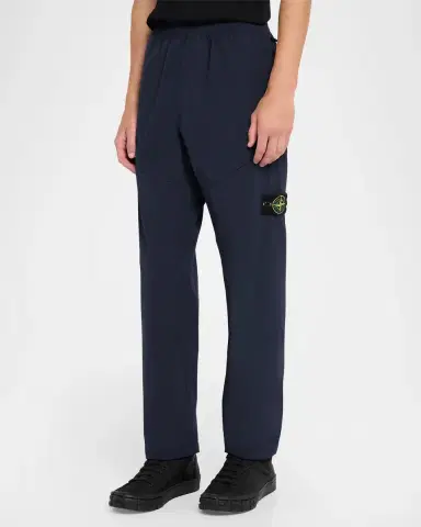 Stone Island Men's Stretch Polyester Pull-On Pants | Thumbnail 4 Stone Island Men's Stretch Polyester Pull-On Pants | Thumbnail 4