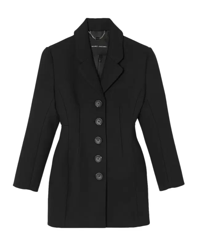 Marc Jacobs Strong-Shoulder Blazer Mini Dress