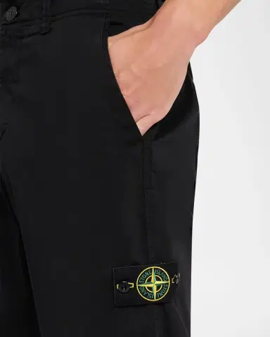 Stone Island Men's Cotton-Stretch Flat-Front Pants | Thumbnail 5