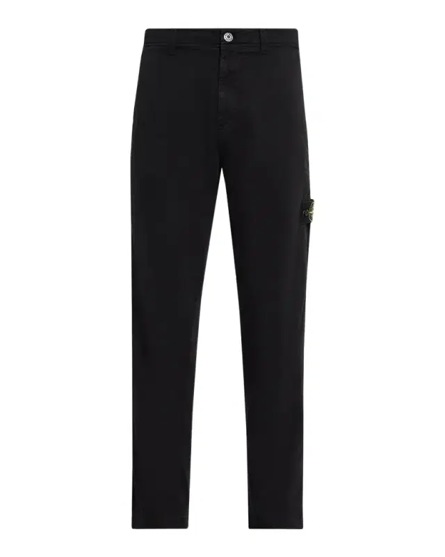 Stone Island Men's Cotton-Stretch Flat-Front Pants