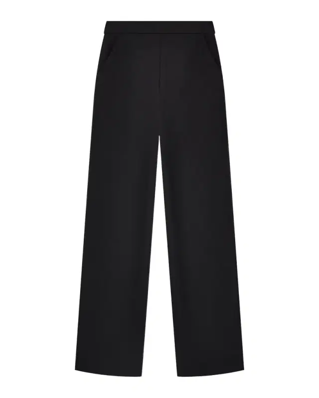 Emporio Armani Straight-Leg Stretch Cady Pants