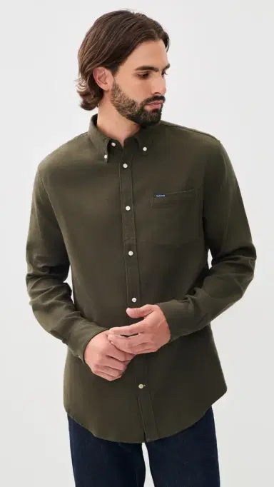 Barbour Buckley Herringbone Button Down Shirt age | Thumbnail 2 Barbour Buckley Herringbone Button Down Shirt age | Thumbnail 2