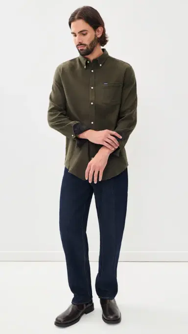 Barbour Buckley Herringbone Button Down Shirt age | Thumbnail 5 Barbour Buckley Herringbone Button Down Shirt age | Thumbnail 5