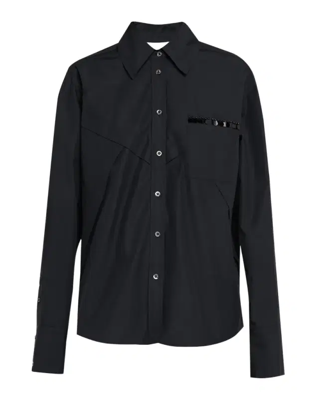 3.1 Phillip Lim Embellished Oversized Poplin Shirt