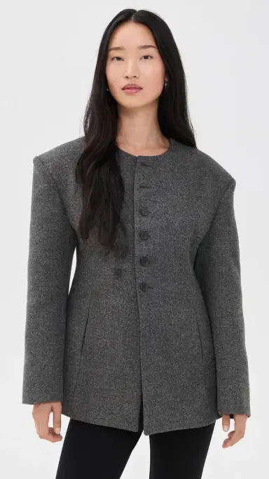 Source Unknown Banton Double Jacket Charcoal S | Thumbnail 2