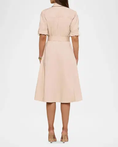 L'Agence Callen Belted Midi Shirtdress | Thumbnail 3