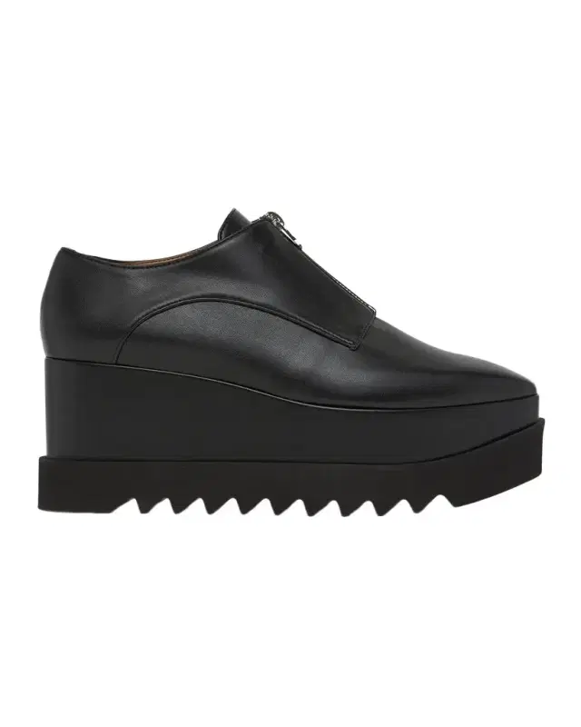 Stella McCartney Elyse 80MM Zipped Platform Derby Shoes