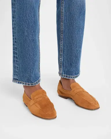 SOPHIQUE Essenziale Leopard Suede Penny Loafers | Thumbnail 2 SOPHIQUE Essenziale Leopard Suede Penny Loafers | Thumbnail 2
