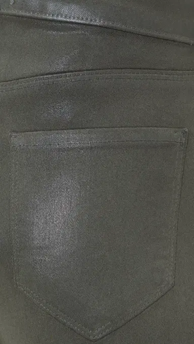 L'Agence Coated Scottie Wide Jeans Ash Olive Coated | Thumbnail 6