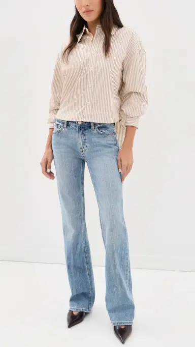 GOOD AMERICAN Vintage Low Bootcut Jeans Indigo130 | Thumbnail 5