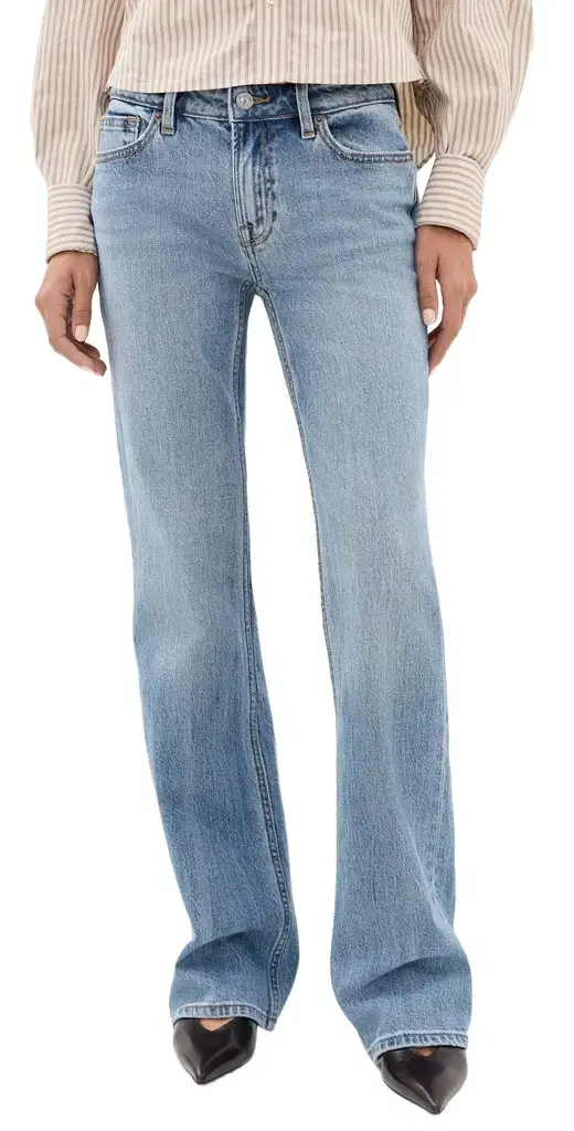 GOOD AMERICAN Vintage Low Bootcut Jeans Indigo130