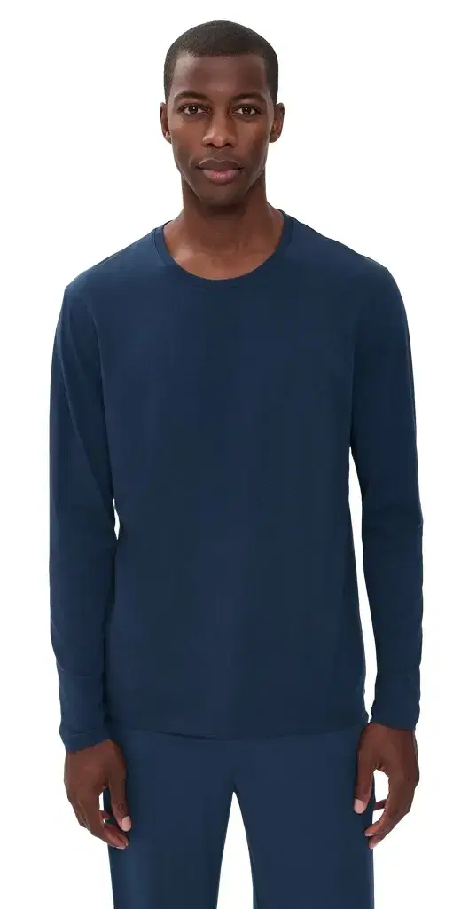 Tommy John econd kin Long Sleeve Crewneck Dress Blues