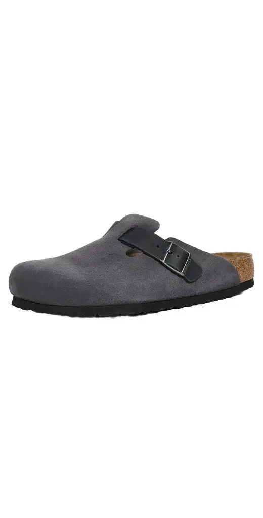 Birkenstock Boston Clogs Charcoal
