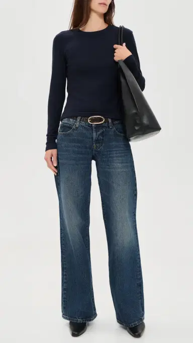 Frame The Pixie Gray Jeans | Thumbnail 5