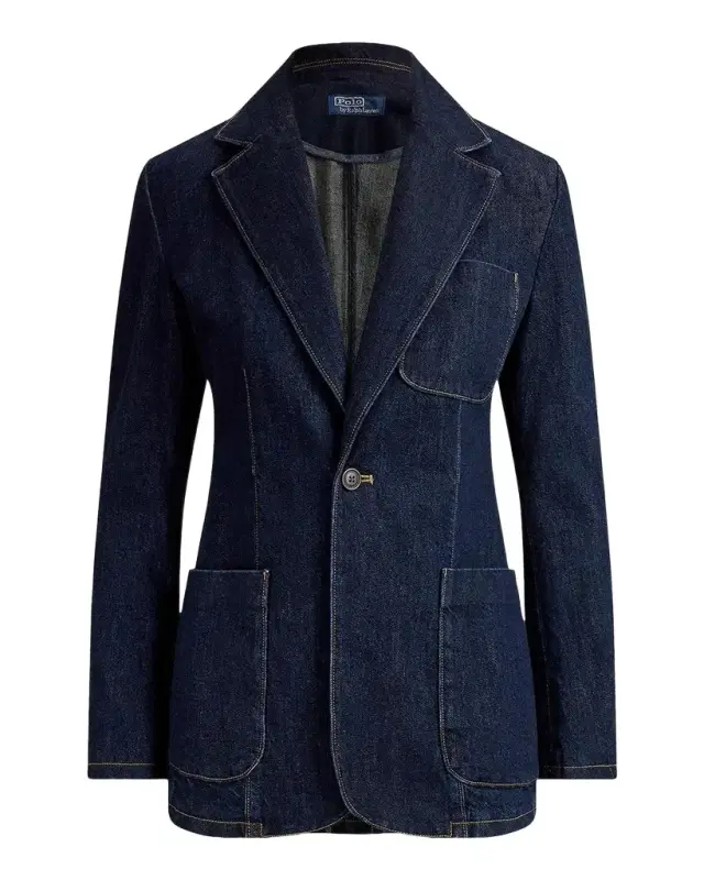 Polo Ralph Lauren Single-Button Denim Blazer