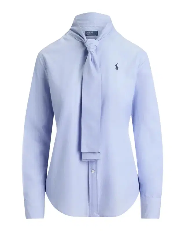 Polo Ralph Lauren Slim-Fit Cotton Tie-Neck Shirt