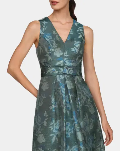 Kay Unger New York Cameron Floral A-Line Gown | Thumbnail 5
