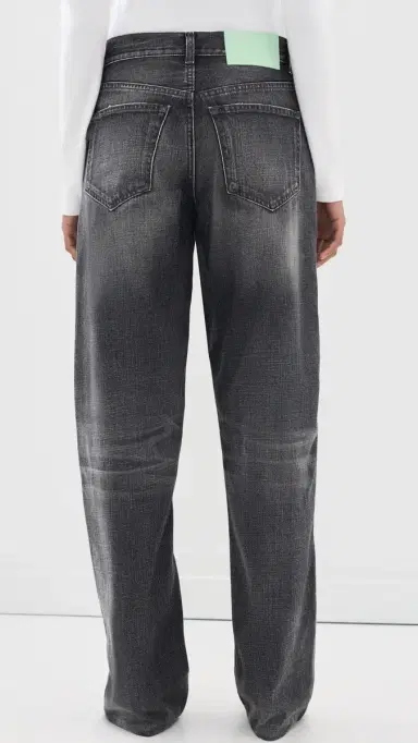 Haikure Bonnie Double Waistband Jeans Hedwig Black | Thumbnail 4