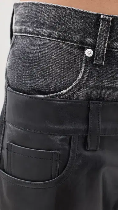 Haikure Bonnie Double Waistband Jeans Hedwig Black | Thumbnail 6