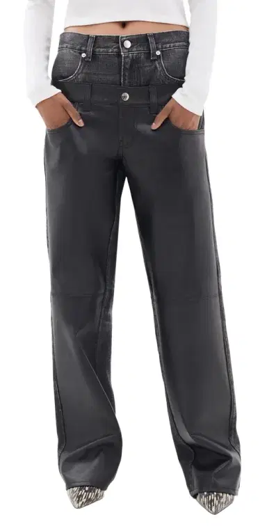 Haikure Bonnie Double Waistband Jeans Hedwig Black | Thumbnail 1