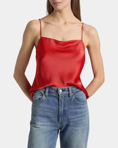 Alice + Olivia Harmon Drapey Slip Tank | Thumbnail 4