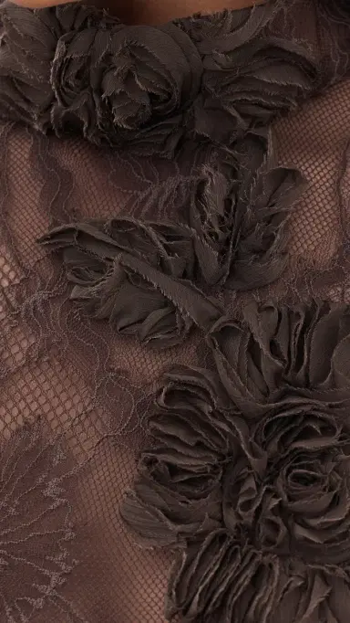 Aknvas Freja Lace Top Brown | Thumbnail 6 Aknvas Freja Lace Top Brown | Thumbnail 6